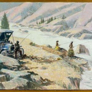 This is a very special oil painting